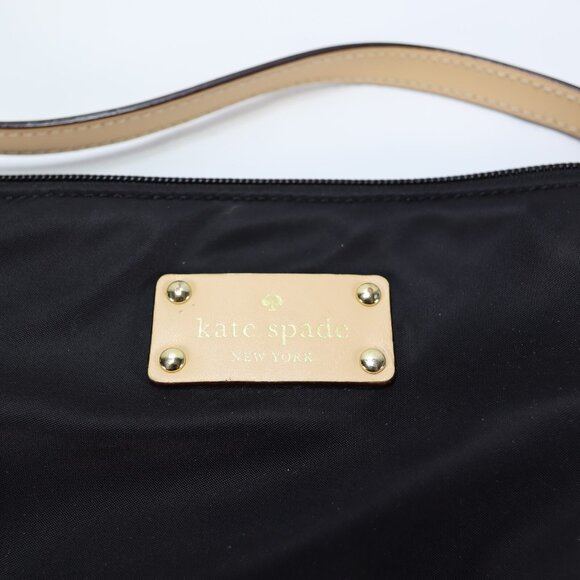 Kate Spade New York Kennedy Park Tess Crossbody Bag‎ Purse Black Nylon Leather - Picture 2 of 10